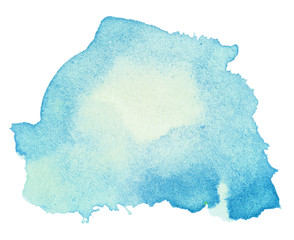 Colorful watercolor stain