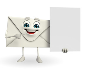 Mail Character with sign