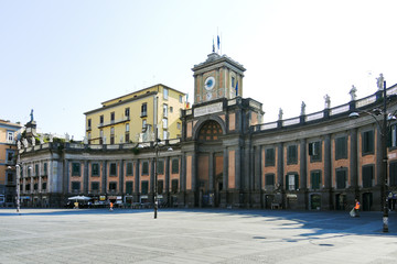 Fototapeta na wymiar National College on Piazza Dante Alighieri, Naples