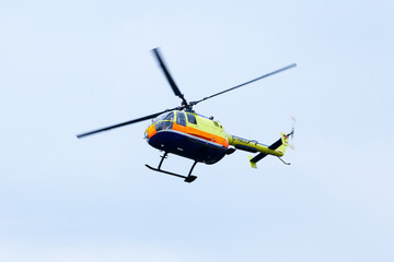 Fototapeta na wymiar emergency helicopter.