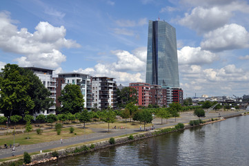 Fototapeta na wymiar EZB in Frankfurt