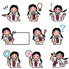 女子生徒の表情