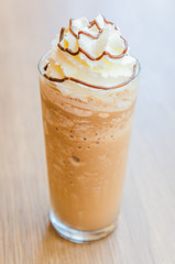 Mocha coffee frappe