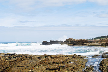 Fototapeta na wymiar seaside of Atlantic ocean in Costa da Morte, Spain