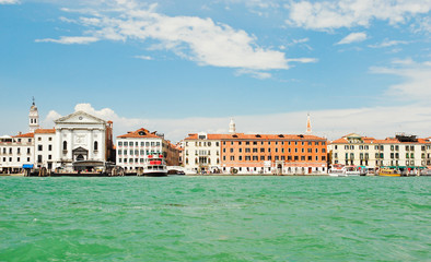 Fototapeta premium view on Venice city with Ospedale della Pieta