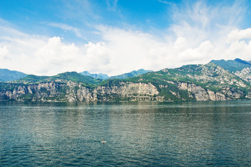 Lake Garda from Malcesine village, Italy