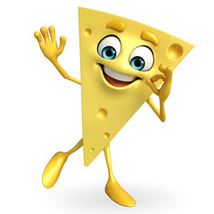 Cheese Character with best sign