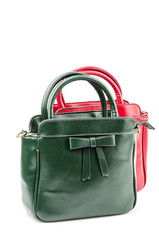 Handbag isolated white background