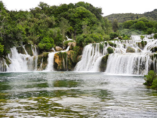 waterfall in Kornati region, Dalmatia,
