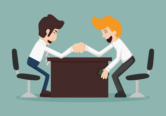 Obraz premium Businessman corruption concept