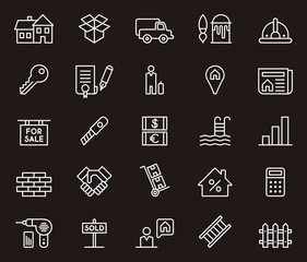 Real Estate icon set