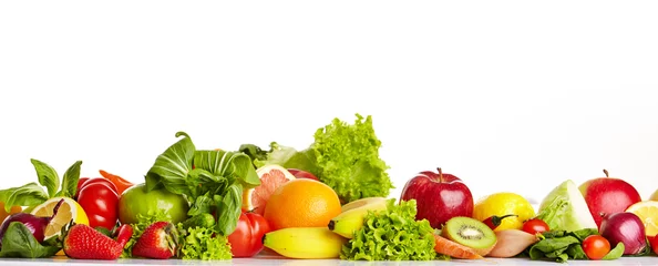 Photo sur Plexiglas Légumes Bordures de fruits et légumes