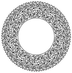 Round silhouette frame
