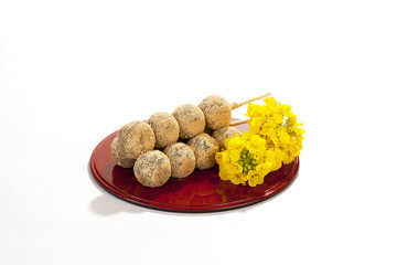 和菓子・抹茶きなこ団子