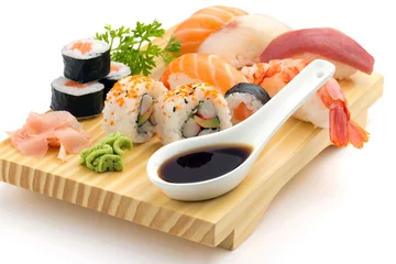 Foto op Plexiglas sushi plate © Paulista