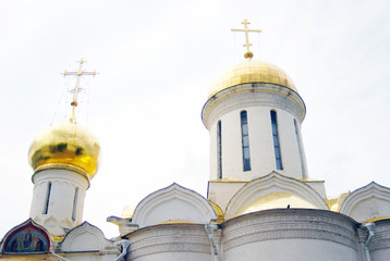 Church Domes in Trinity Sergius Lavra