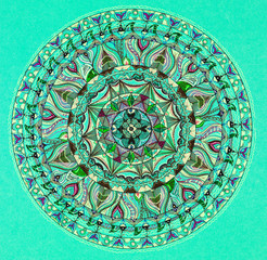 colorful mandala design