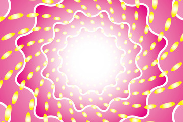 背景素材壁紙（放射と丸い光の輪）