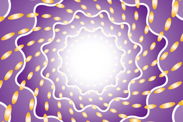 背景素材壁紙（放射と丸い光の輪）