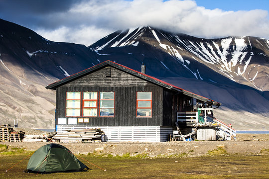 Beautiful scenic view of Spitsbergen (Svalbard island), Norway