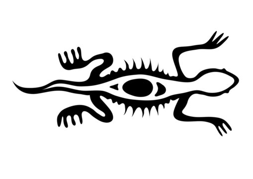 lizard in native style