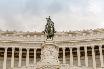 Fototapeta na wymiar National Monument to Victor Emmanuel II, Rome, Italy