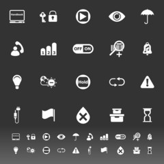 Home use machine sign icons on gray background