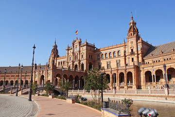 Fototapeta na wymiar Plaza de Espana in Seville, Spain