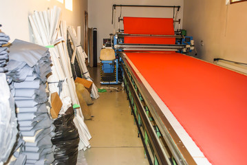 Sewing table - textile industry