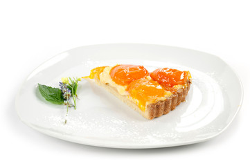 torta frolla di albicocche e cioccolato bianco