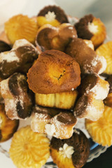 Cupcakes with powdered