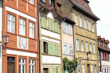 Fototapeta na wymiar Historische Fassaden in Bamberg