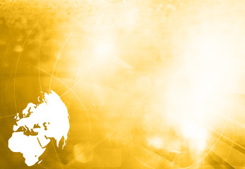 Obraz premium Technologia mapy Europy