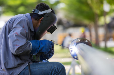 welding work and piping