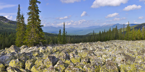 Горный пейзаж, панорама