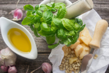 ingredients for pesto