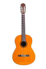 Naklejka premium classic guitar isolated on white