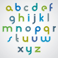 Modern style vector font.
