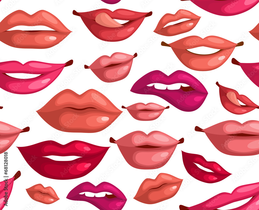 Poster Seamless lips