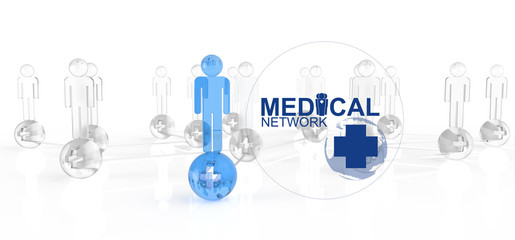medical network graphic sign