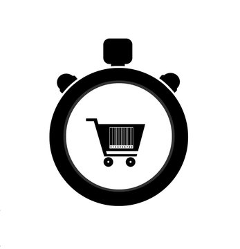 Caddie code-barres dans un chronom&egrave;tre