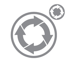 Reload refresh arrows loop vector icon isolated