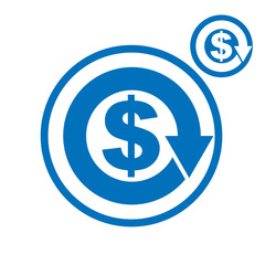 Money circulation exchange economy concept 