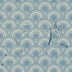 Vintage geometric seamless pattern, vector 