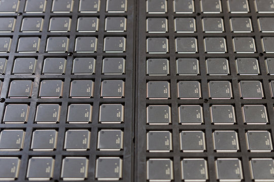 ICs on the tray
