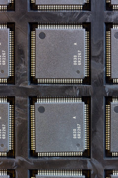 ICs on the tray