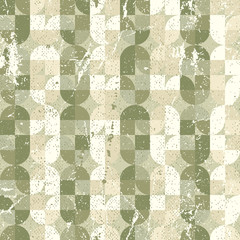 Fototapeta premium Geometric seamless tiles in retro style, vector 