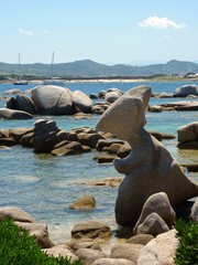 Sardinia: a bay in Capo Testa, near the village of Santa Teresa 