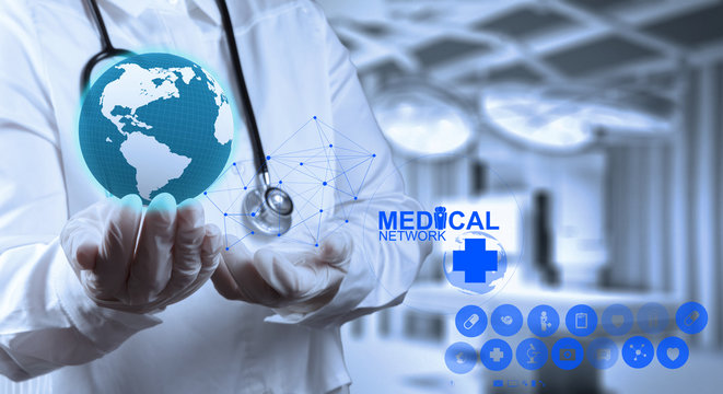 medical network graphic sign