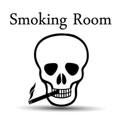 Smoking skull